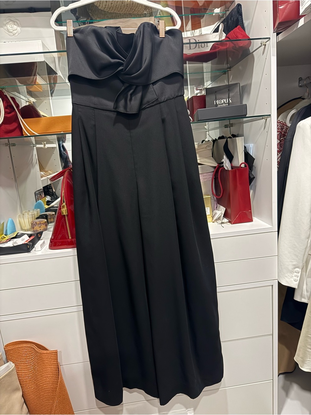 Club Monaco Black Strapless Dress with Sweetheart Neckline